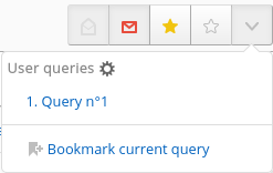 User queries drop-down